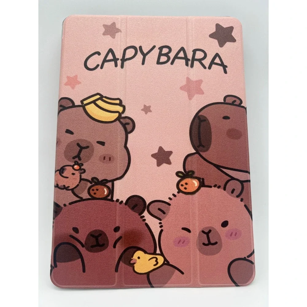Capybara Tablet Case‎ Cover For Galaxy Tab A9 Plus 10.95 Inch Kawaii Bears Pink
